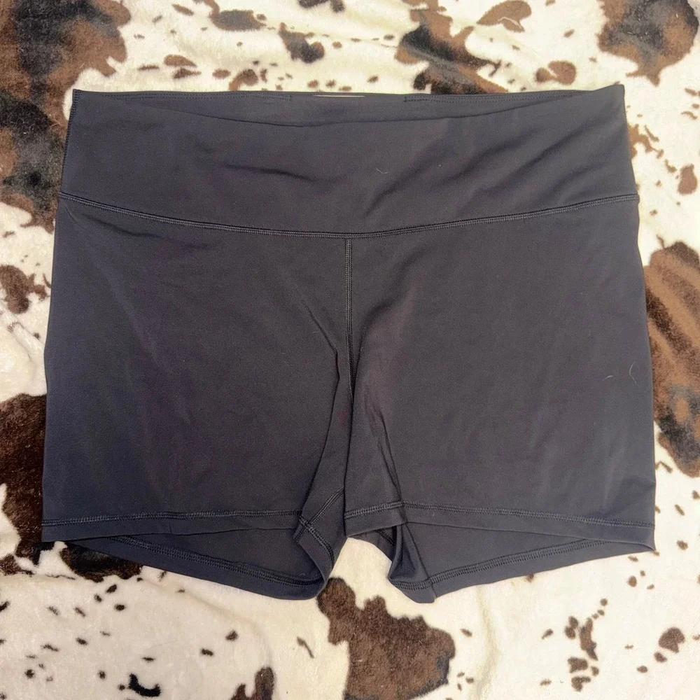 Old Navy Bike Shorts Womens XXL Black Powersoft High Rise Go-Dry Athletic Sporty